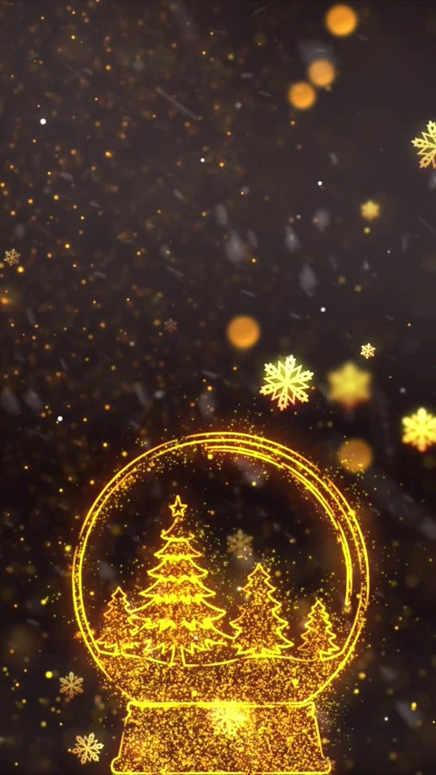 Christmas Snow Globe Background 2 Stock Footage 283954171
