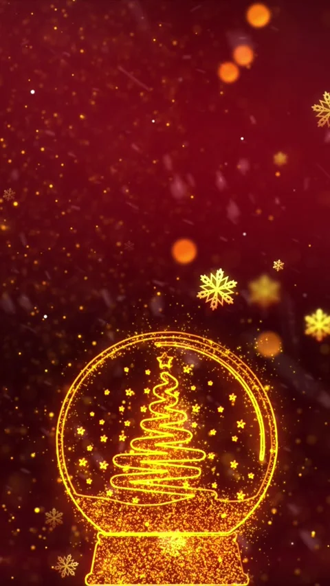 Christmas Snow Globe Background 4 Video stock 283954291
