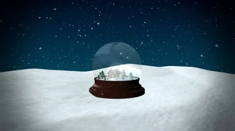 Christmas Snow globe Stock Footage 44147188