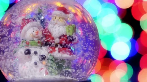 Christmas snow globe. Stock Footage 70010618