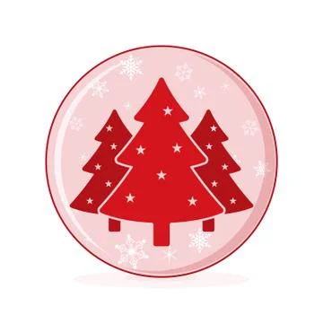 Christmas snow globe icon. Vector illustration Stock Illustration