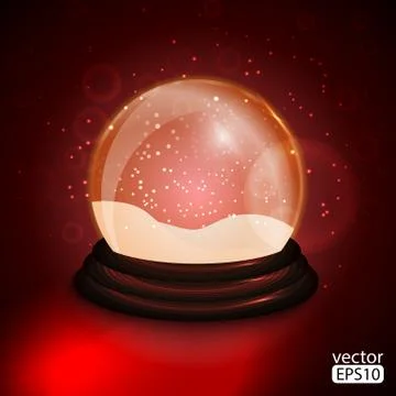 Christmas snow globe Stock Illustration