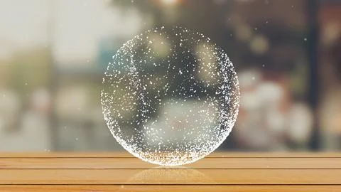 Christmas snow globe magic ball Ilustración de archivo