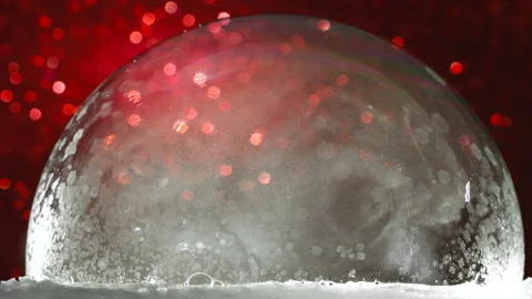 Christmas snow globe snowflake Stock Footage 100532938