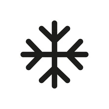 Christmas snow icon vector basic design simple and modern Stock Illustration