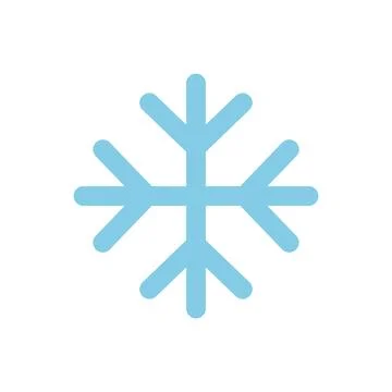 Christmas snow icon vector basic design simple and modern 库存插图