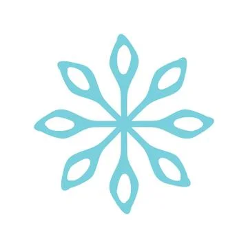 Christmas snow icon vector Stock Illustration