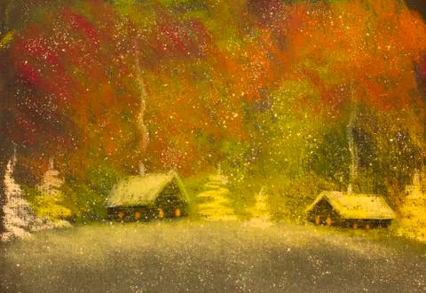 Christmas Snow Stock Illustration