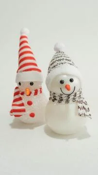 Christmas snow man Stock Photos