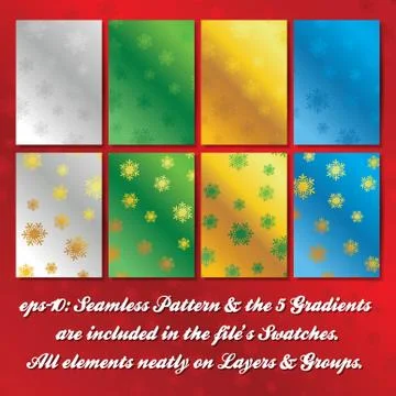 Christmas Snow Pattern Stock Illustration