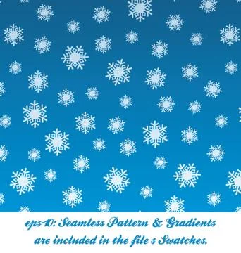 Christmas Snow Pattern Stock Illustration