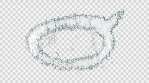 Christmas Snow Speech Bubbles Motion Graphics Stock Footage 295328224