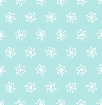 Christmas snow vector seamless pattern Stock Illustration