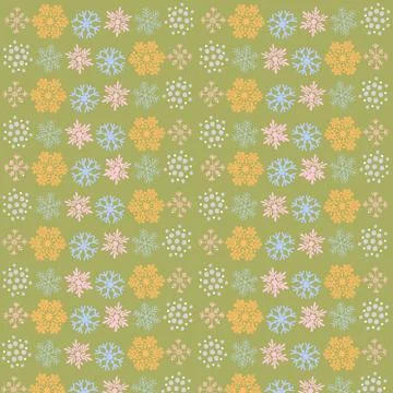 Christmas, snow, winter, snowflake, pattern, snowflakes, seamless, vector, holid Stock Illustration