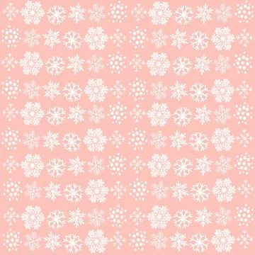 Christmas, snow, winter, snowflake, pattern, snowflakes, seamless, vector, holid Stock Illustration