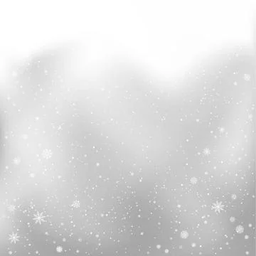 Christmas snowfall clouds backdrop Stock Illustration