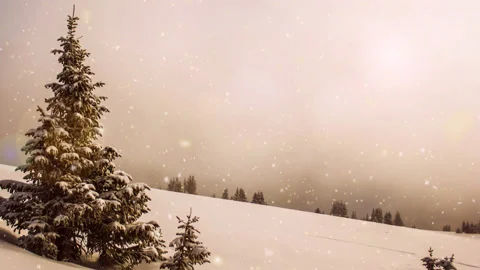 Christmas Snowfall loop photo Animation Background Stock Footage 224861776