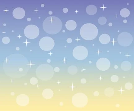 Christmas snowfall at sunset Stock Illustration