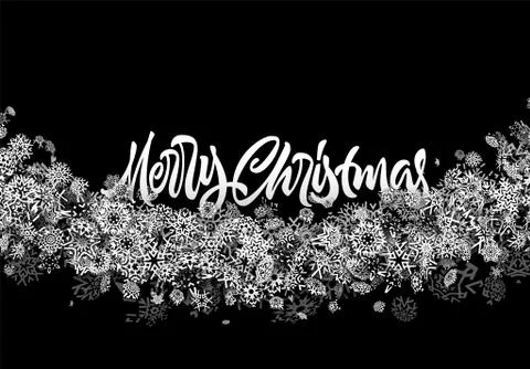 Christmas snowflake abstract background with falling scattered snow for winte 스톡 일러스트