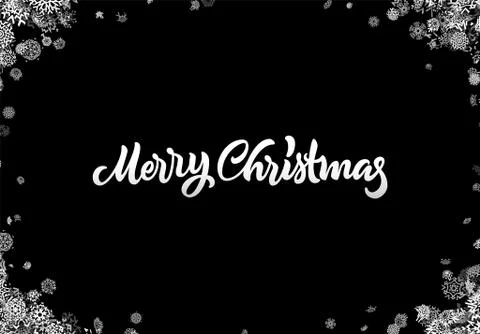 Christmas snowflake abstract background with falling scattered snow for winter 스톡 일러스트