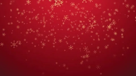 Christmas Snowflake Background Animation in Red Background Stock Footage 257381753