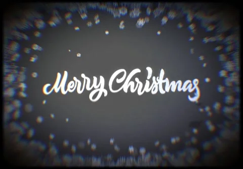 Christmas snowflake background with retro 8mm camera film roll and flares Stock Footage 164238614