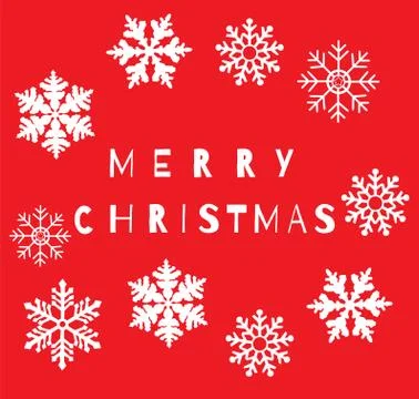 Christmas Snowflake Frame Stock Illustration