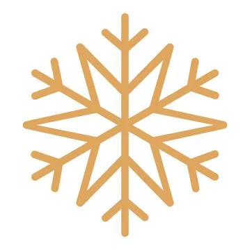 Christmas snowflake. Geometry snowflake vector illustration. Winter symbol. Stock Illustration