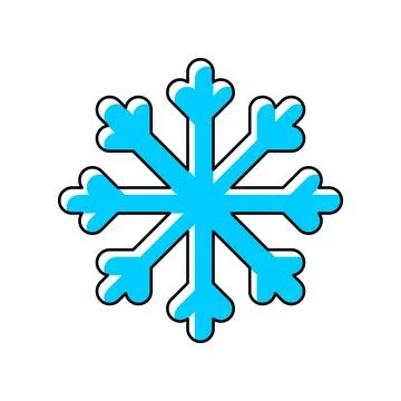Christmas Snowflake icon Stock Illustration