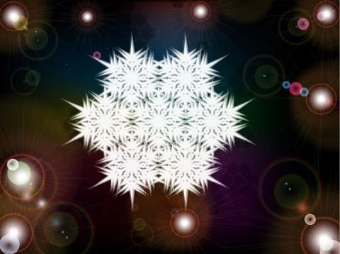 Christmas snowflake 스톡 일러스트