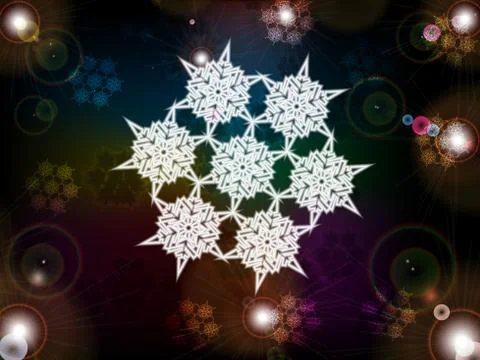 Christmas snowflake 스톡 일러스트