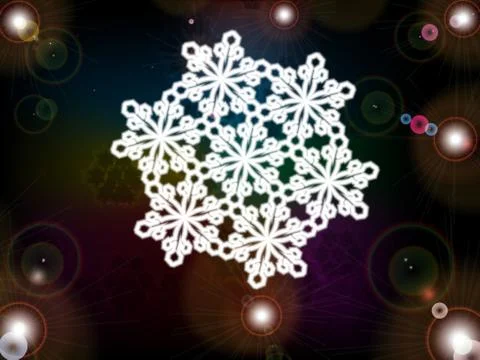 Christmas snowflake 스톡 일러스트