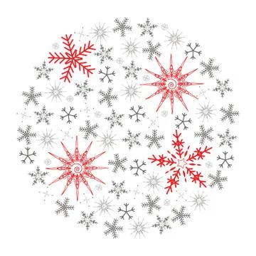 Christmas snowflake Stock Illustration