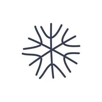 Christmas snowflake isolated illustration Stock Illustration