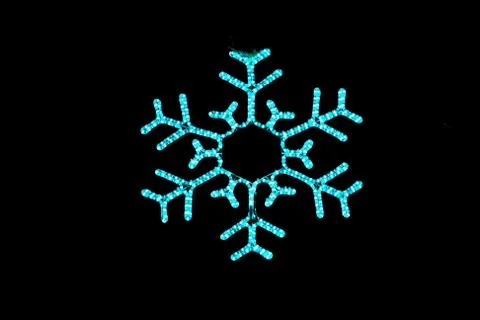 Christmas snowflake light Stock Photos