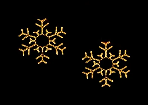 Christmas snowflake light Foto stock