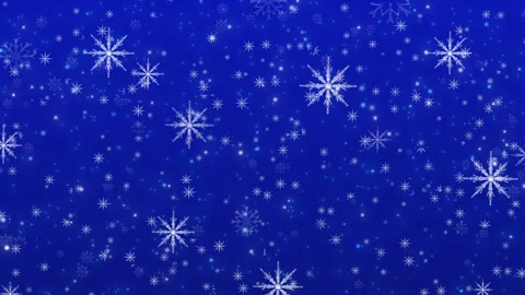 Christmas snowflake particles blue background Stock Footage 295400171