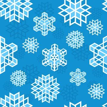 Christmas snowflake pattern 스톡 일러스트