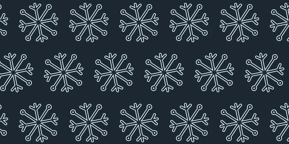 Christmas Snowflake patterns Backgrounds Stock Illustration