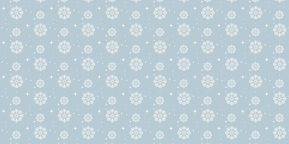 Christmas Snowflake patterns Backgrounds Stock Illustration