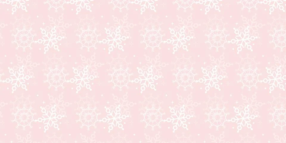 Christmas Snowflake patterns Backgrounds Stock Illustration