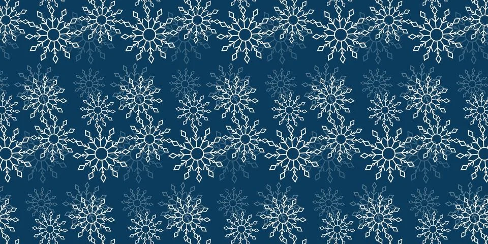 Christmas Snowflake patterns Backgrounds Stock Illustration