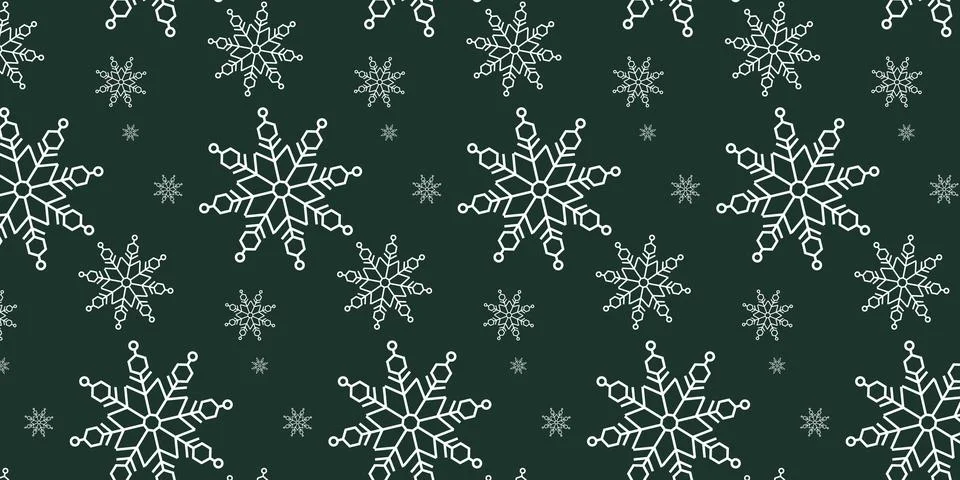 Christmas Snowflake patterns Backgrounds Stock Illustration