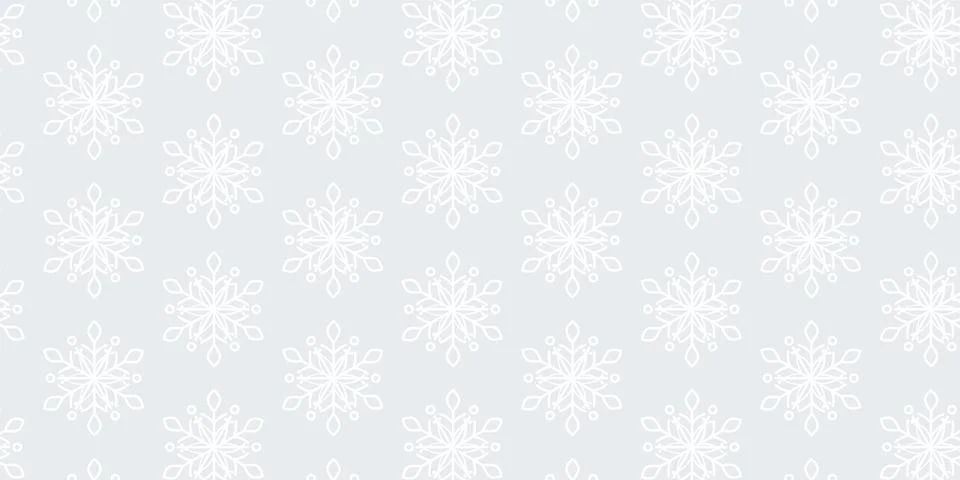Christmas Snowflake patterns Backgrounds Stock Illustration