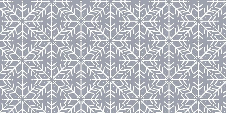 Christmas Snowflake patterns Backgrounds Stock Illustration