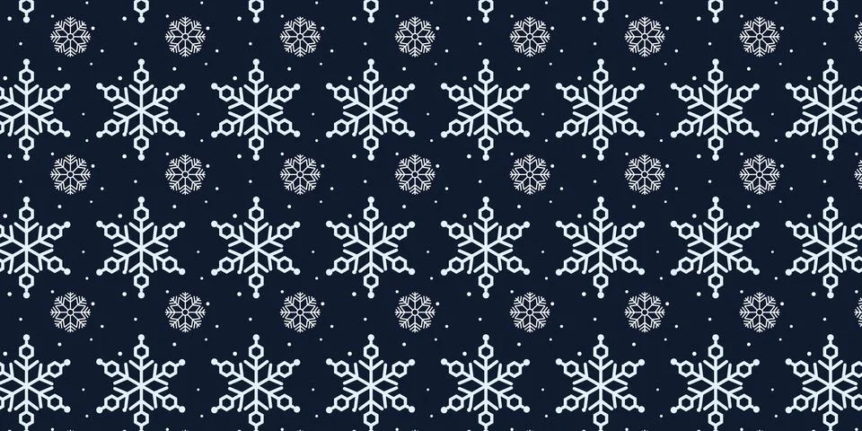 Christmas Snowflake patterns Backgrounds Illustrazione stock