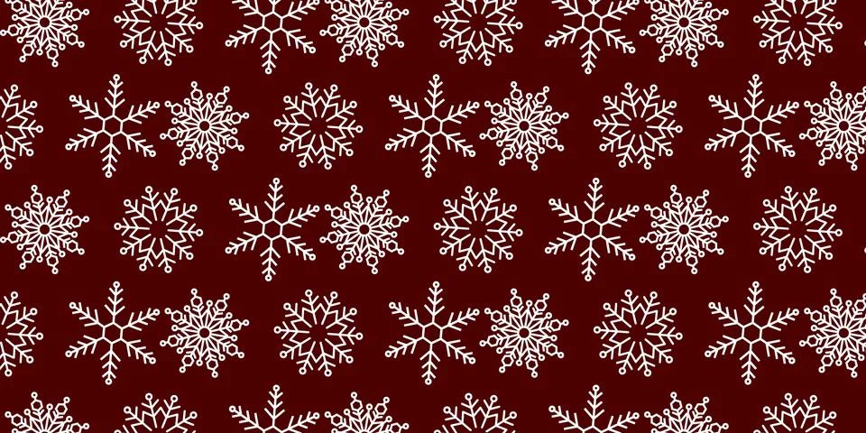 Christmas Snowflake patterns Backgrounds Stock Illustration