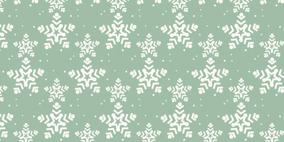 Christmas Snowflake patterns Backgrounds Stock Illustration