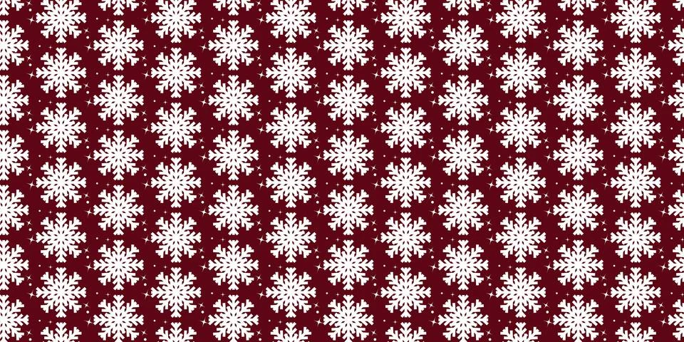 Christmas Snowflake patterns Backgrounds Illustrazione stock