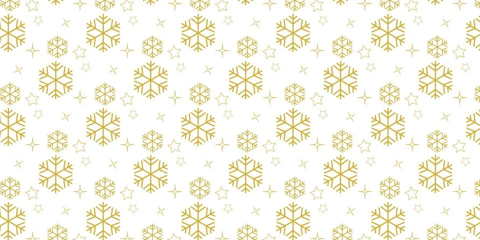 Christmas Snowflake patterns Backgrounds Stock Illustration